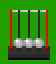 A sprite of a Newton's cradle.